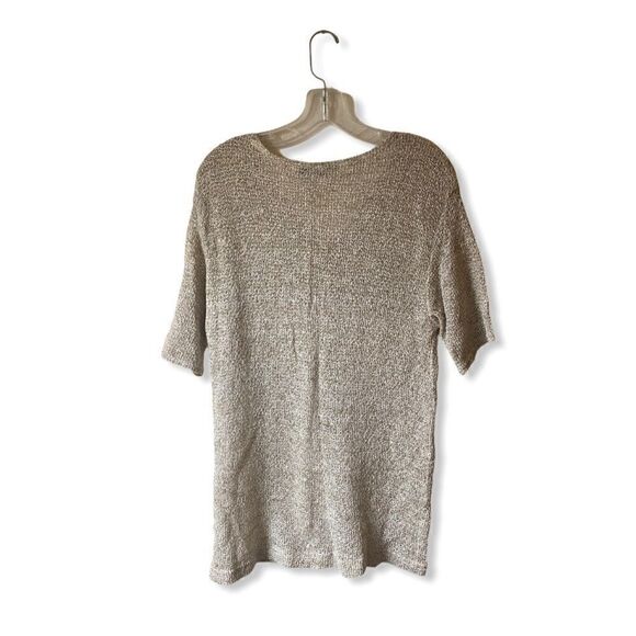 VTG 90s Open Knit Short Sleeve Mix Matched Buttons - Picture 5 of 9